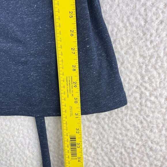 LOFT Blue Smocked Off The Shoulder Dress Womens Long Sleeve Pullover Size‎ SP - Picture 9 of 16